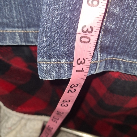 Lane Bryant Lightly Flared lightly distressed Denim Jeans in a size 18. Pre-love - Picture 7 of 12